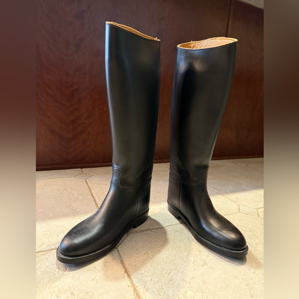 Women’s AIGLE Coupe Saumur Riding Boots Black XL from France.